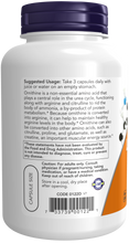 Load image into Gallery viewer, L-Ornithine 500 mg Veg Capsules