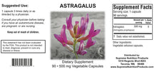Load image into Gallery viewer, Astragalus (90 Capsules)