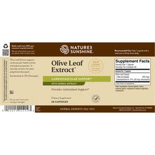 Load image into Gallery viewer, Olive Leaf Extract Concentrate (60 Caps)