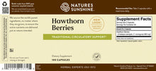 Load image into Gallery viewer, Hawthorn Berries (100 Caps)