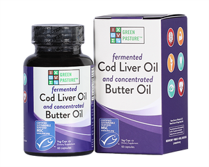 Fermented Cod Liver Oil and Concentrated Butter Oil 120 Capsules