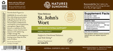 Load image into Gallery viewer, St. John's Wort Concentrate Time-Release (60 Tabs)