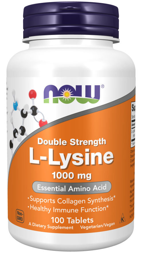 L-Lysine, Double Strength 1000 mg (100 Tablets)