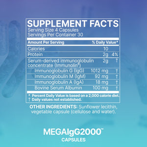 Mega IgG2000 Capsules (120 Capsules)