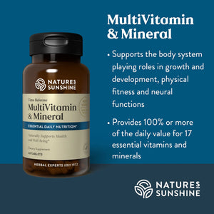 Multiple Vitamin & Mineral Time-Release (60 Tabs)