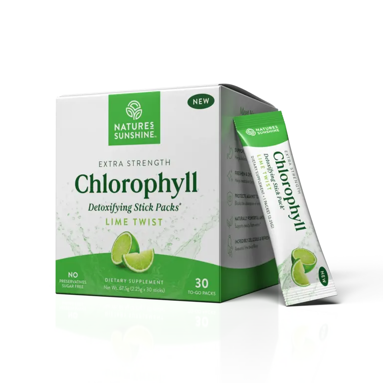 Chlorophyll Stick Packs for Gut Health - Lime Twist