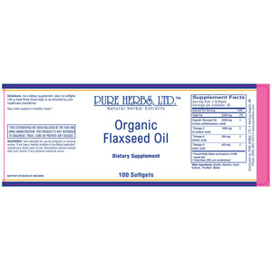 Flaxseed Oil (Organic) 100 Softgels