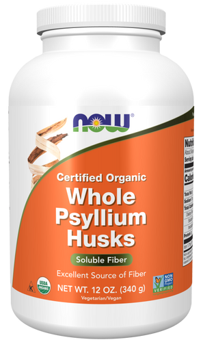 Whole Psyllium Husks 12oz. Organic