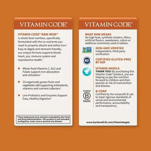 Load image into Gallery viewer, Vitamin Code® RAW IRON™ -- 22 mg - 30 Vegan Capsules