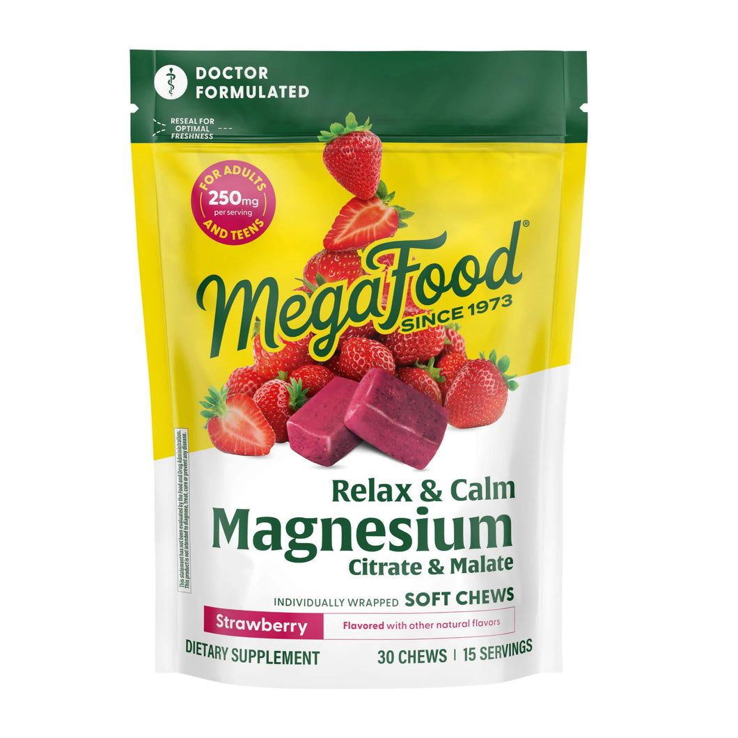Relax + Calm† Magnesium Soft Chews - Strawberry