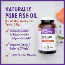 Load image into Gallery viewer, New Chapter Wholemega® Whole Fish Oil -- 1000 mg - 180 Softgels