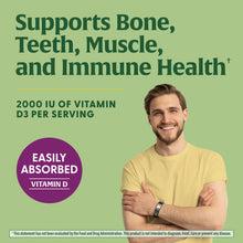 Load image into Gallery viewer, D3 2000 IU Gummies (50 mcg)