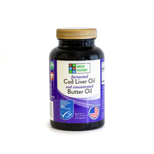 Load image into Gallery viewer, Fermented Cod Liver Oil and Concentrated Butter Oil 120 Capsules