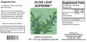 Olive Leaf Supreme (120 Capsules)