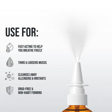 Load image into Gallery viewer, Sinus Relief Nasal Spray - 2oz. Vertical Spray