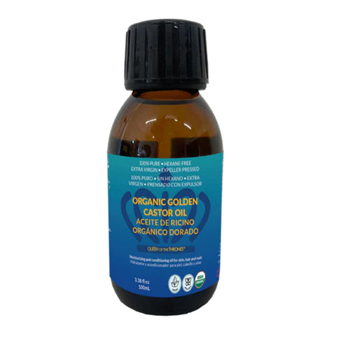 Organic Castor Oil 3.38oz | 100% Pure, Hexane-Free, Extra Virgin