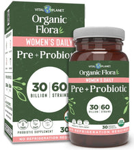 Load image into Gallery viewer, Organic Flora Women’s Daily Probiotic Supplement