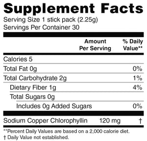 Chlorophyll Stick Packs for Gut Health - Lime Twist