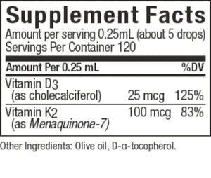 Liquid Vitamin D3 & K2
