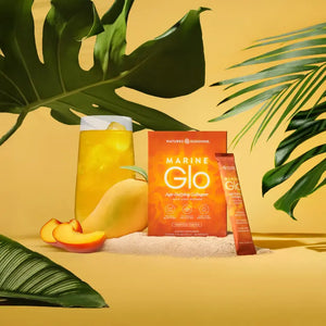 Marine Glo Collagen for Skin & Eye Health - Reduce Wrinkles, Defend Against Blue Light