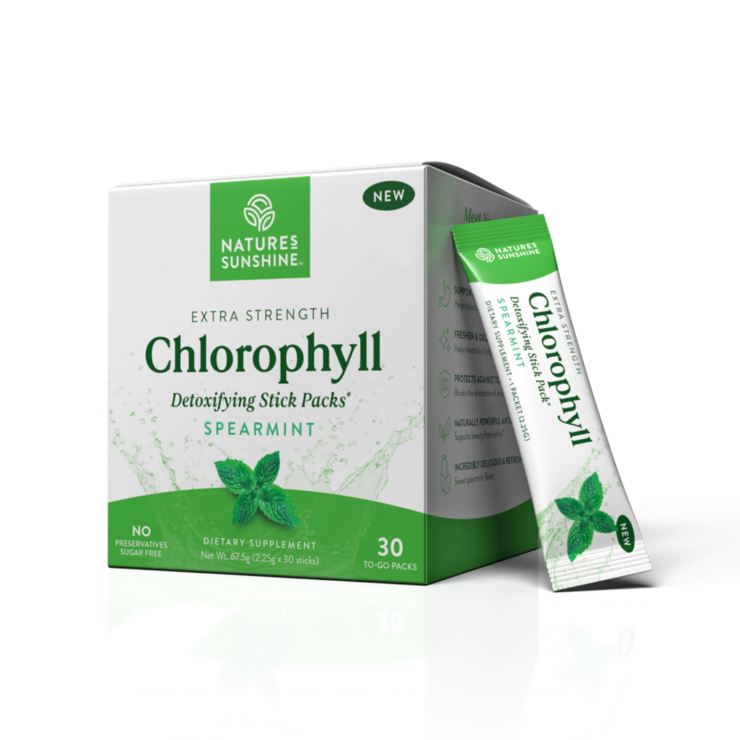 Chlorophyll Stick Packs - Spearmint