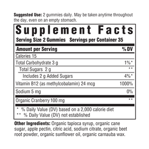 B12 Energy - Cranberry (70 Gummies)