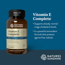 Load image into Gallery viewer, Vitamin E Complete with Selenium (60 Softgel Caps)