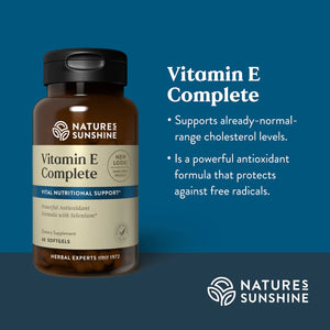 Vitamin E Complete with Selenium (60 Softgel Caps)