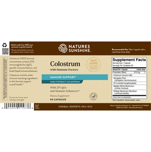 Colostrum w/Immune Factors (60 Caps)