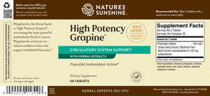 Grapine®, High Potency (60 Tabs)