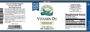 Vitamin D3 Value Size (180)