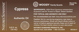 Cypress Authentic Essential Oil (15 ml)