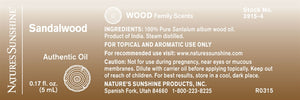 Sandalwood Essential Oil (5 ml)