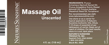 Load image into Gallery viewer, Massage Oil (4 fl. oz.)