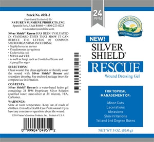 Silver Shield Rescue Gel (24 Ppm) (3 oz. Tube)