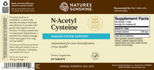 Load image into Gallery viewer, N-Acetyl Cysteine (300 mg) (60 Tabs)