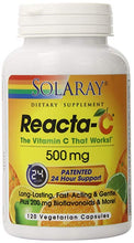 Load image into Gallery viewer, Reacta-C™ -- 500 mg - 120 Vegetarian Capsules