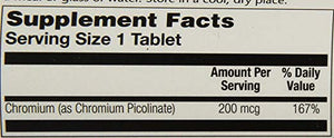 Chromium Picolinate -- 200 mcg - 200 Tablets