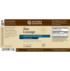 Zinc Lozenge (60 Tablets)