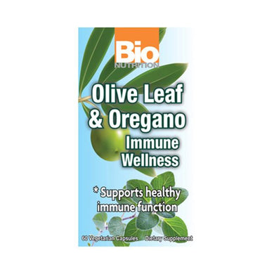 Olive Leaf & Oregano Immune Wellness -- 60 Vegetarian Capsules