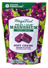 Load image into Gallery viewer, Relax + Calm† Magnesium Soft Chews - Grape Flavor