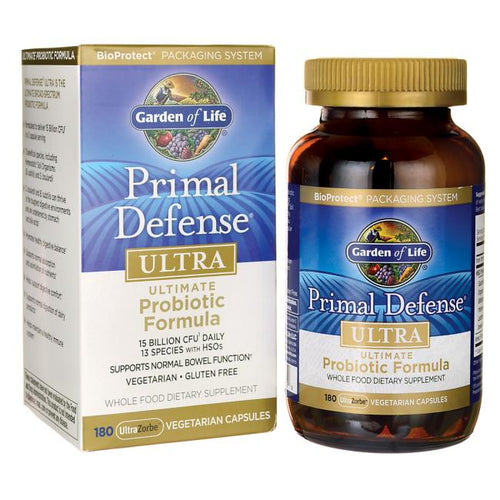 Primal Defense® Ultra Probiotic Formula -- 15 billion CFU - 180 Vegetarian Capsules