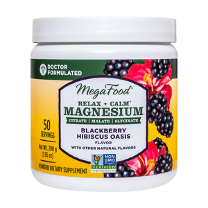Relax + Calm* Magnesium Powder - Blackberry Hibiscus Oasis Flavor