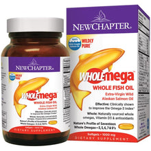 Load image into Gallery viewer, New Chapter Wholemega® Whole Fish Oil -- 1000 mg - 180 Softgels