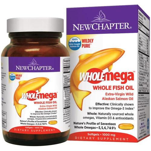 New Chapter Wholemega® Whole Fish Oil -- 1000 mg - 180 Softgels