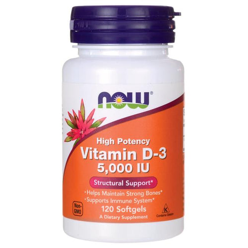 Vitamin D-3 -- 5000 IU - 120 Softgels