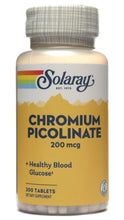 Load image into Gallery viewer, Chromium Picolinate -- 200 mcg - 200 Tablets