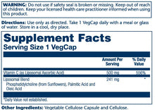 Load image into Gallery viewer, Liposomal Vitamin C (100 Capsules)