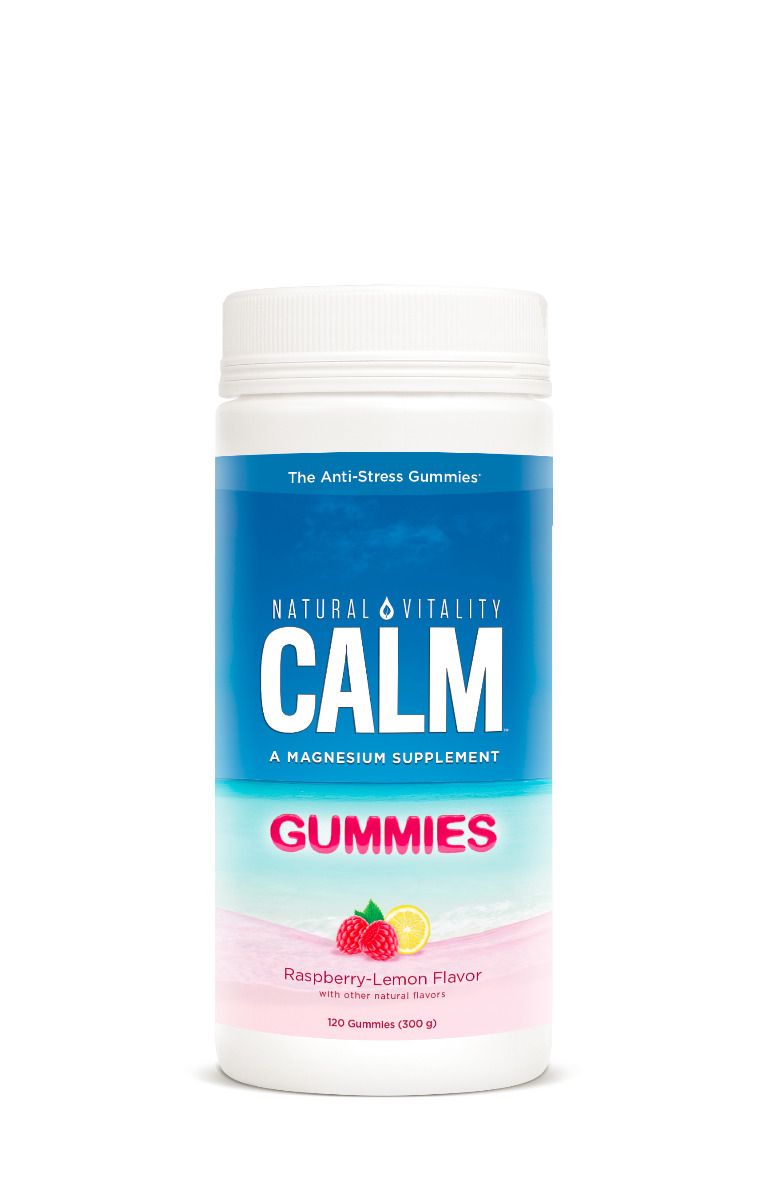 Natural Vitality CALM® Gummies Raspberry Lemon Flavor (120 Gummies)